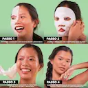 Máscara Facial em Tecido Garnier Hidra Bomb Carvão Detox 28g
