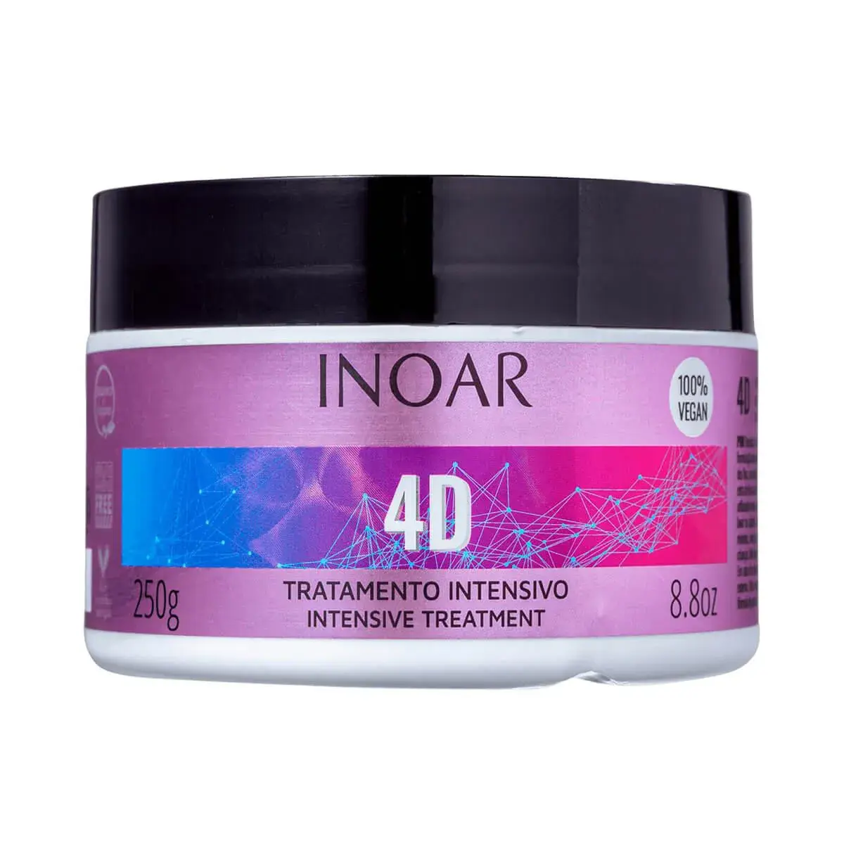 Máscara Capilar Inoar 4D Tratamento Intensivo com 250g