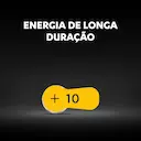 Pilha para Aparelho Auditivo 10 Duracell com 6 unidades