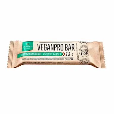 Barra de Proteína Vegetal Veganpro Nutrify Amendoa Crocante 30g