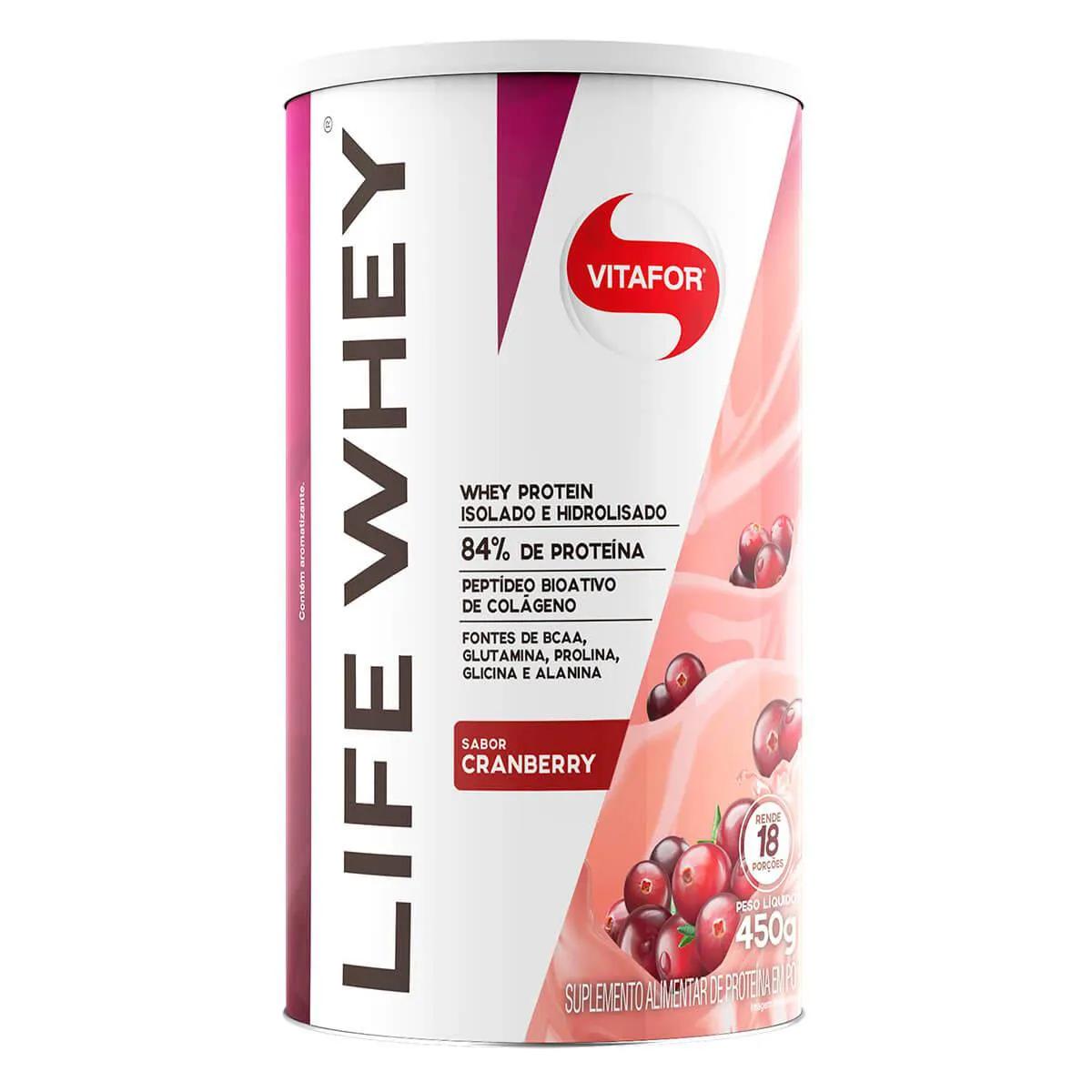 Life Whey Protein Vitafor Cranberry 450g