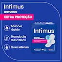 Absorvente Intimus Noturno Cobertura Seca Com Abas com 30 unidades