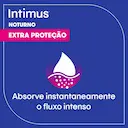 Absorvente Intimus Noturno Cobertura Suave Com Abas com 30 unidades