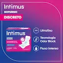 Absorvente Intimus Noturno Discreto Cobertura Suave com Abas com 28 unidades