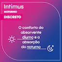 Absorvente Intimus Noturno Discreto Cobertura Suave com Abas com 28 unidades