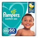 Fralda Pampers Confort Sec XXG - 60 Unidades