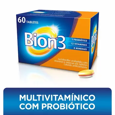 Polivitamínico + Probiótico Bion3 60 tabletes