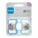 Kit Chupeta MAM Air Cor Azul Tamanho 2 - maiores de 6 meses com 2 unidades