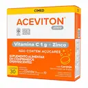 Suplemento Vitamínico Aceviton Zinco Laranja - 30 Comprimidos Efervescentes