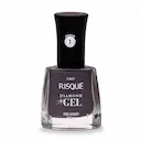 Esmalte Risque Diamond Gel Cinza Granito Hipoalergênico com 9,5ml