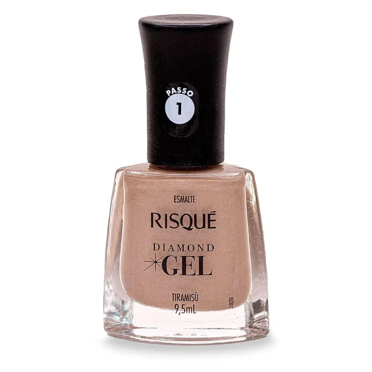 Esmalte Risqué Diamond Gel Tiramisú Hipoalergênico com 9,5ml
