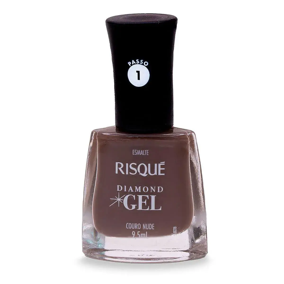 Esmalte Risqué Diamond Gel Couro Nude Hipoalergênico com 9,5ml