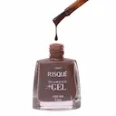 Esmalte Risqué Diamond Gel Couro Nude Hipoalergênico com 9,5ml