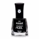 Esmalte Risqué Diamond Gel Preto Caviar Hipoalergênico com 9,5ml