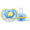 Chupeta Philips Avent Ultra Air +18 meses Azul com 2 unidades