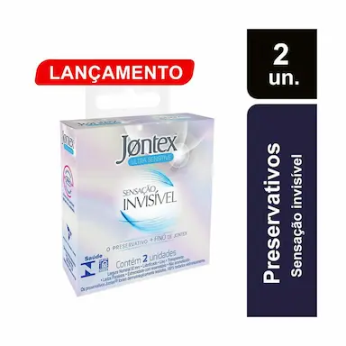 Camisinha Jontex Sensação Invisível com 2 unidades