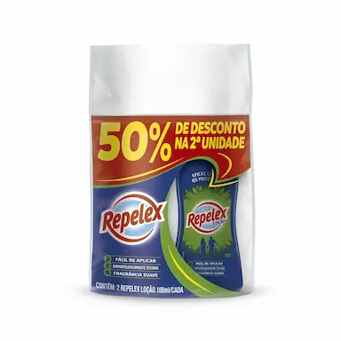 Kit Repelente em Loção Repelex com 2 unidades de 100ml cada