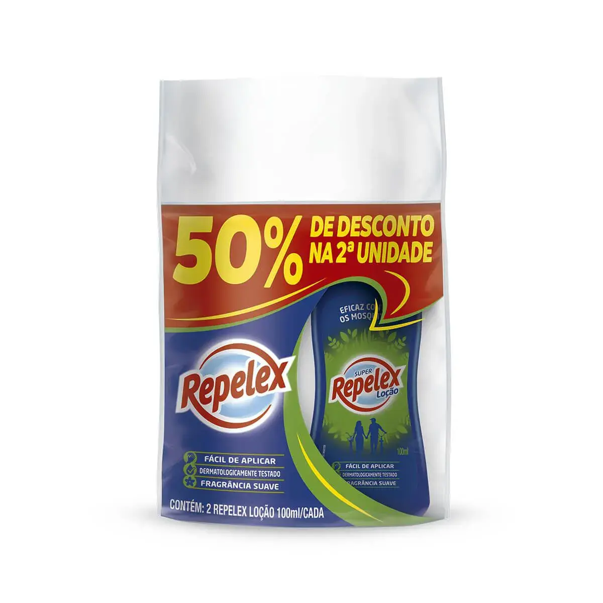 Kit Repelente em Loção Repelex com 2 unidades de 100ml cada