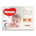 Fralda Huggies Natural Care M - 36 Unidades