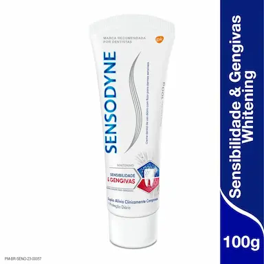 Pasta de Dente Sensodyne Sensibilidade & Gengivas Whitening com 100g
