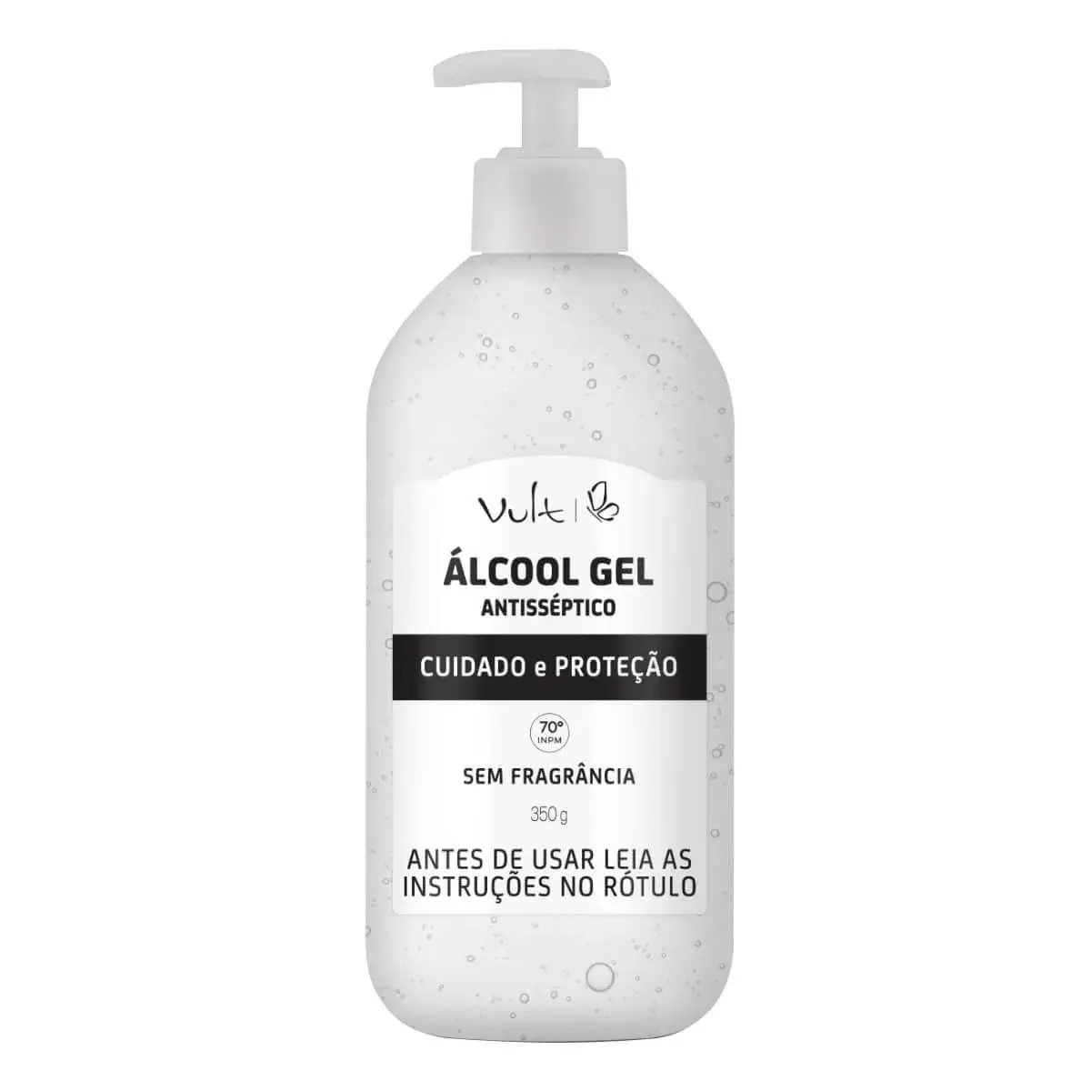 Álcool Gel 70% Antisséptico Vult Sem Fragrância com 350g