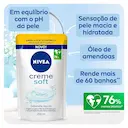 Refil Sabonete Líquido Nivea Creme Soft com 200ml