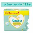 Lenço Umedecido Pampers Recém-Nascido com 4 pacotes de 48 unidades