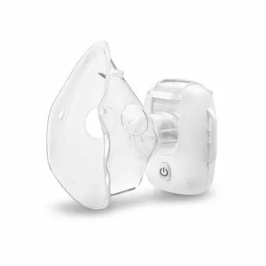 Inalador Multilaser Mesh Air Mask HC221 Branco com 1 unidade