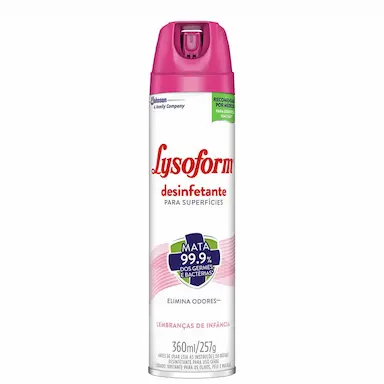 Desinfetante Lysoform Lembranças de Infância Aerosol com 360ml