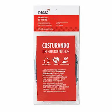 Máscara de Proteção Facial Needs com 2 unidades