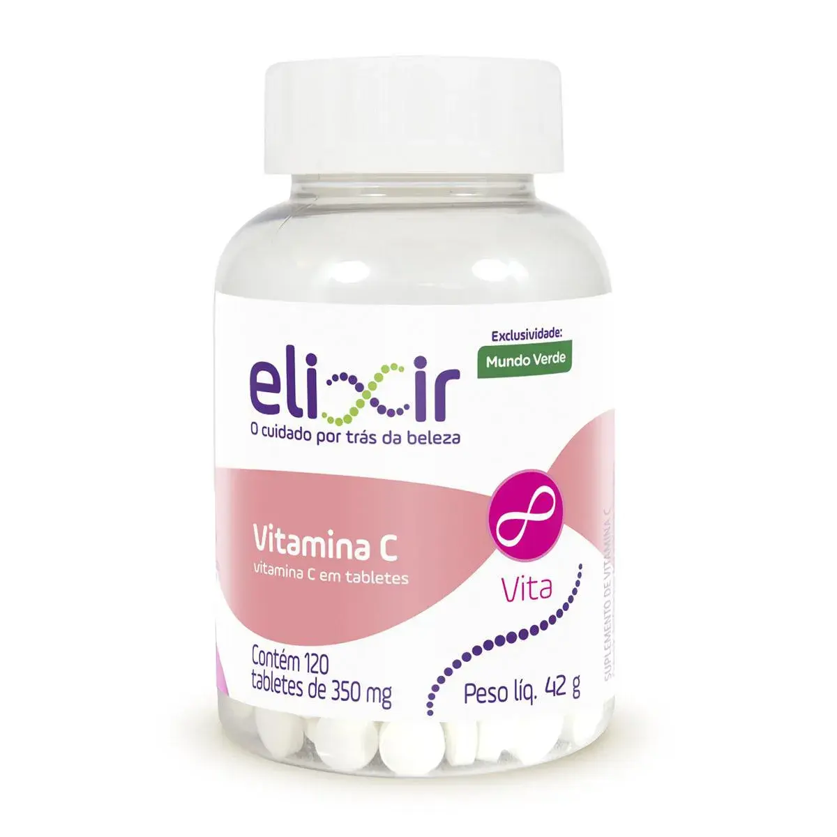 Vitamina C Elixir com 120 Tabletes