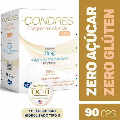 Condres Colágeno Não Hidrolisado Tipo II - 90 cápsulas