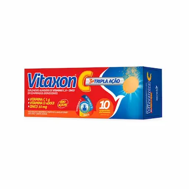 Vitamina C Vitaxon C Tripla Ação 10 comprimidos