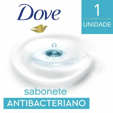 Sabonete em Barra Antibacteriano Dove Cuida & Protege com 90g