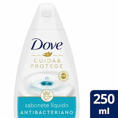 Sabonete Líquido Antibacteriano Dove Cuida & Protege com 250ml