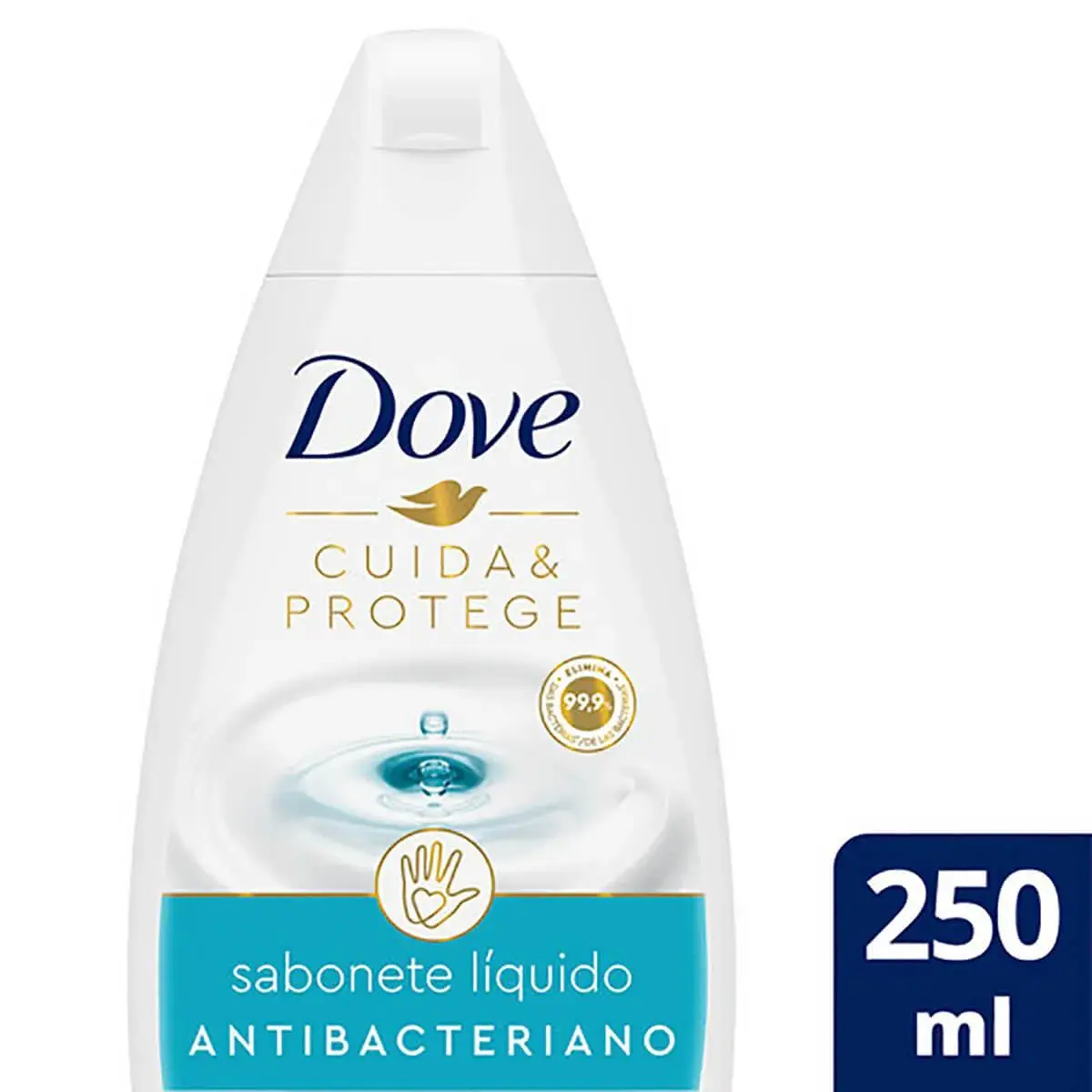 Sabonete Líquido Antibacteriano Dove Cuida & Protege com 250ml