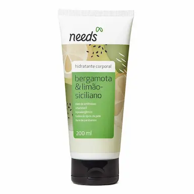 Hidratante Corporal Needs Bergamota e Limão Siciliano com 200ml