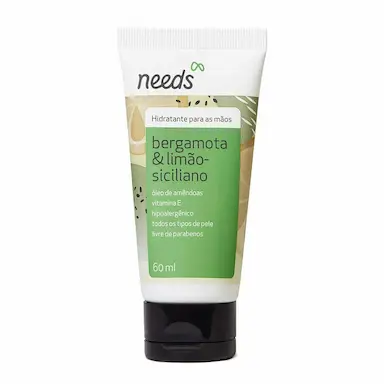 Hidratante para Mãos Needs Bergamota e Limão Siciliano com 60ml