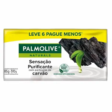 Sabonete em Barra Palmolive Naturals Sensação Purificante com 6 Unidades