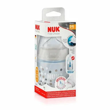 Mamadeira NUK First Choice Controle de Temperatura Tamanho 1 Neutra com 1 unidade