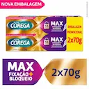 Creme Fixador de Dentadura Ultra Corega Sem Sabor 2 unidades de 70g cada