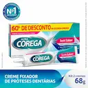 Creme Fixador de Dentadura Ultra Corega Sem Sabor 2 unidades de 70g cada