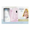 Kit Hora do Banho Dove Baby Sabonete Líquido + Toalha de Banho Hipopótamo