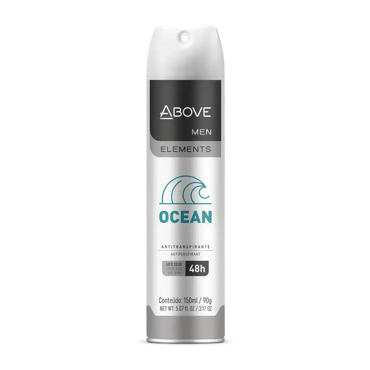 Desodorante Aerosol Antitranspirante Above Men Elements Ocean 48h com 150ml
