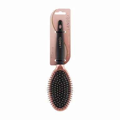 Escova de Cabelo Lanossi Raquete Oval Bronzer com 1 unidade