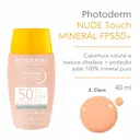 Protetor Solar Facial Bioderma Photoderm Nude Touch Claro FPS50+ 40ml