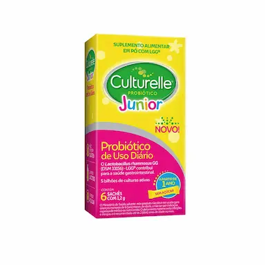 Probiótico Culturelle Junior com 6 sachês de 1,2g