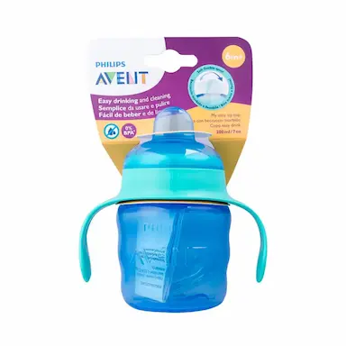 Copo de Transição Philips Avent Easy Sip 6M+ Azul com 200ml