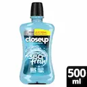 Enxaguante Antisséptico Bucal Closeup Ice Proteção 360° Fresh Zero Álcool com 500ml