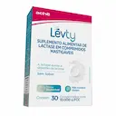 Lévty Suplemento Alimentar de Lactase Sem Sabor 30 comprimidos